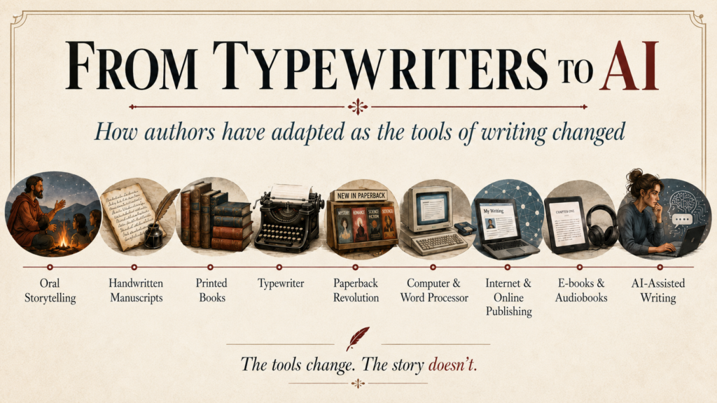 From Typewriters to AI a visual